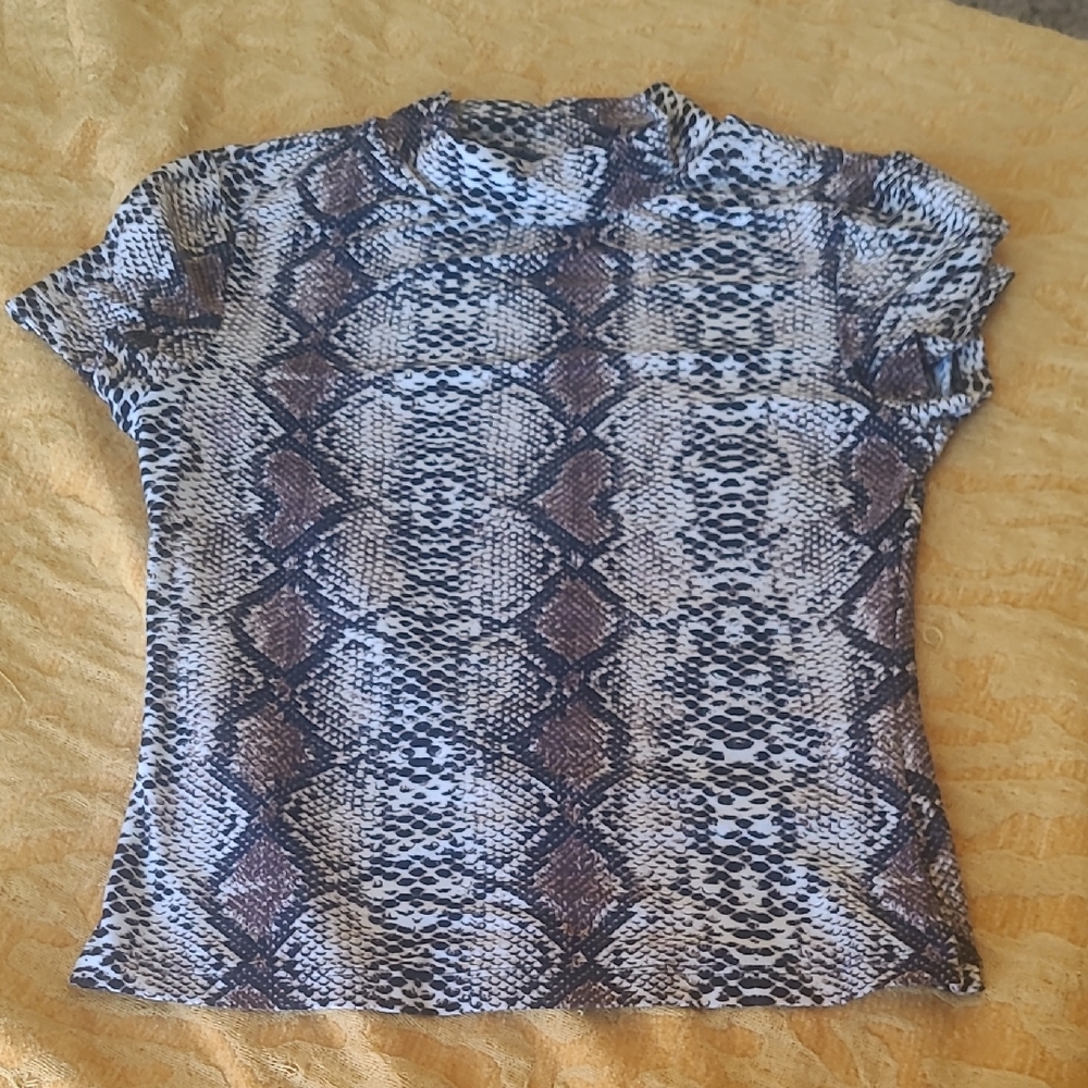 Snake Print Women's Top